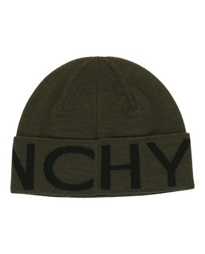 Givenchy Jacquard Logo Beanie Khaki Multi