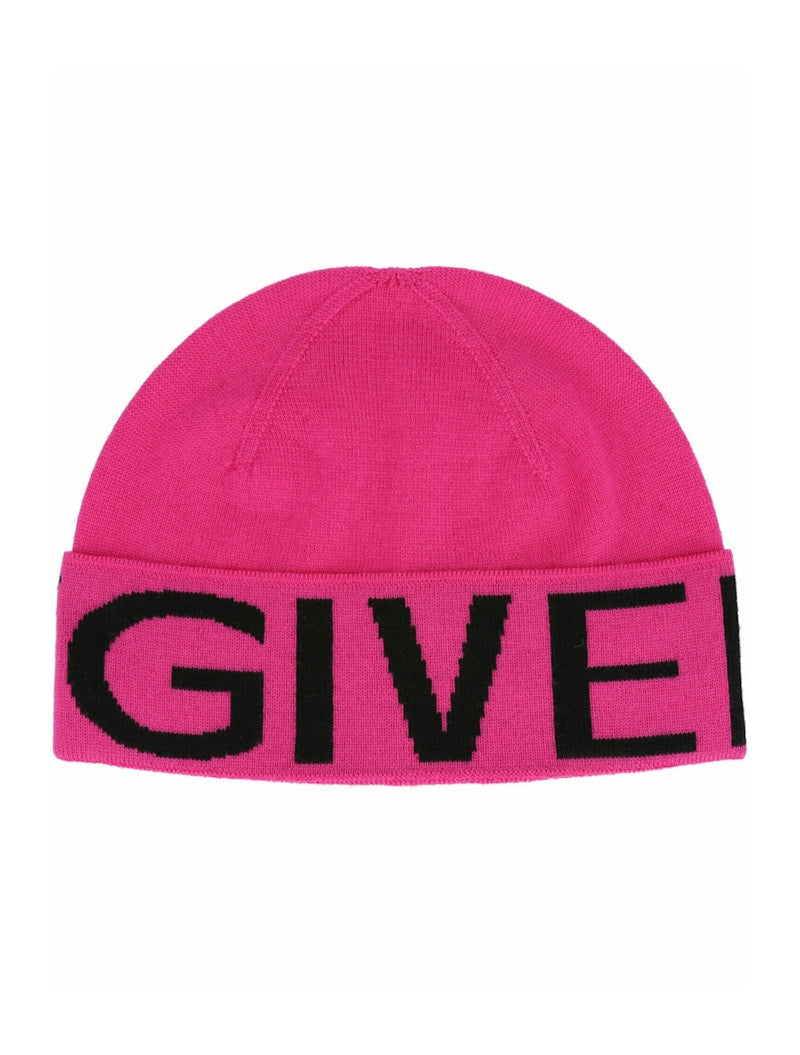 Givenchy Jacquard Logo Beanie Pink/Black