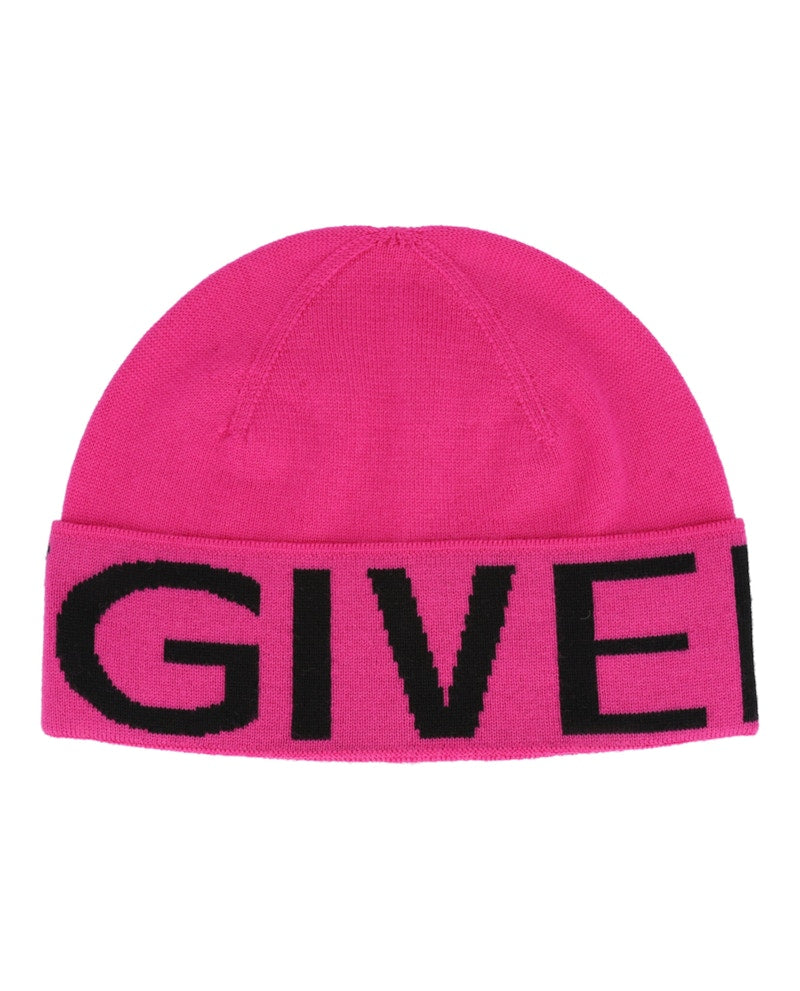 Givenchy Jacquard Logo Beanie Pink/Black
