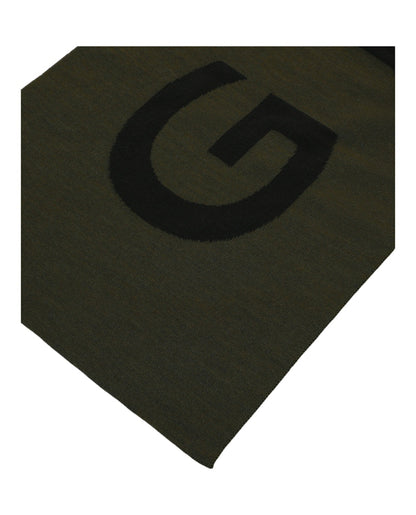 Givenchy Jacquard Logo Scarf Khaki Multi