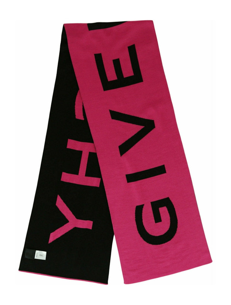 Givenchy Jacquard Logo Scarf Pink/Black