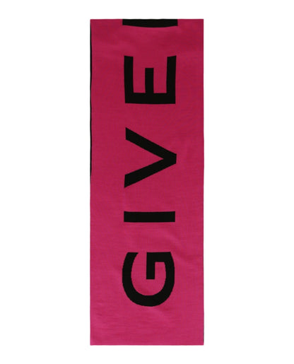 Givenchy Jacquard Logo Scarf Pink/Black