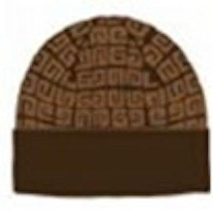Givenchy Knit Double Face Beanie Dark Brown