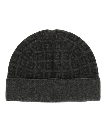 Givenchy Knit Double Face Beanie Grey Multi