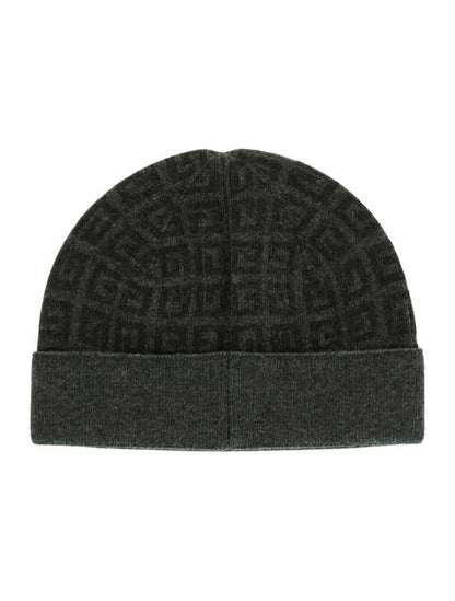 Givenchy Knit Double Face Beanie Grey Multi
