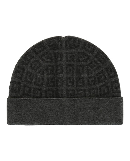 Givenchy Knit Double Face Beanie Grey Multi