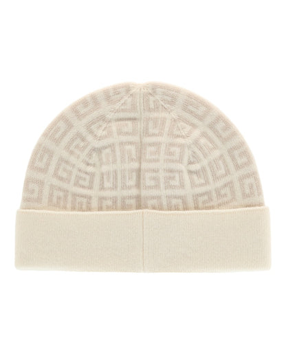 Givenchy Knit Double Face Beanie White
