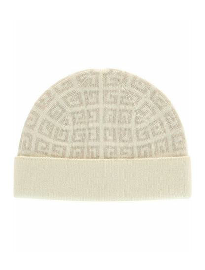 Givenchy Knit Double Face Beanie White
