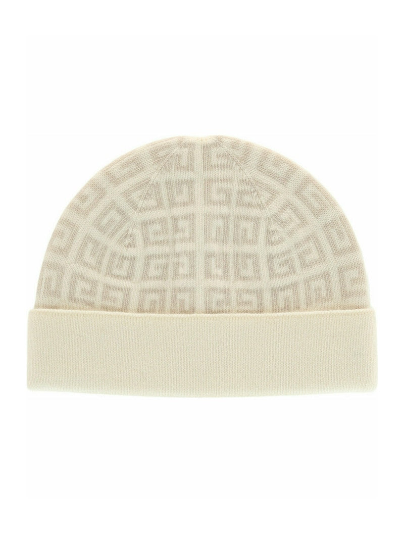 Givenchy Knit Double Face Beanie White