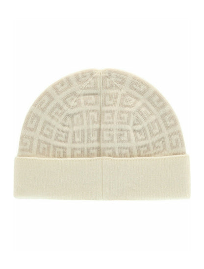 Givenchy Knit Double Face Beanie White
