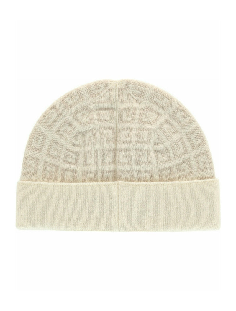 Givenchy Knit Double Face Beanie White