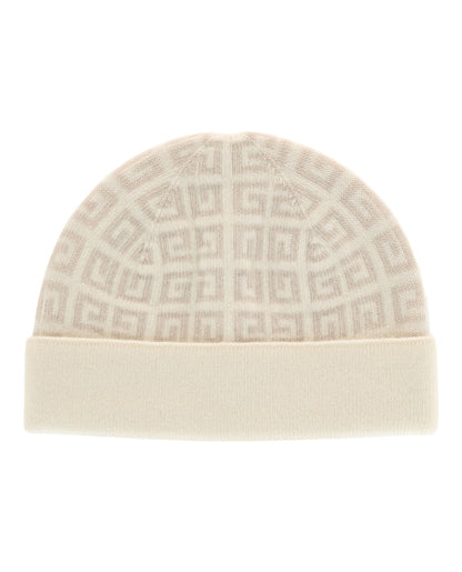 Givenchy Knit Double Face Beanie White