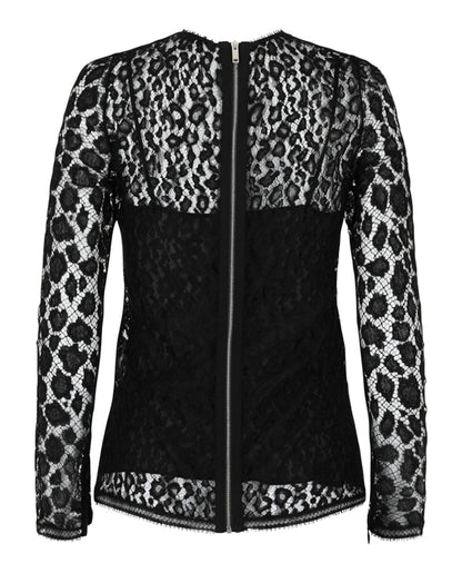 Givenchy Lace Patterned Blouse Black