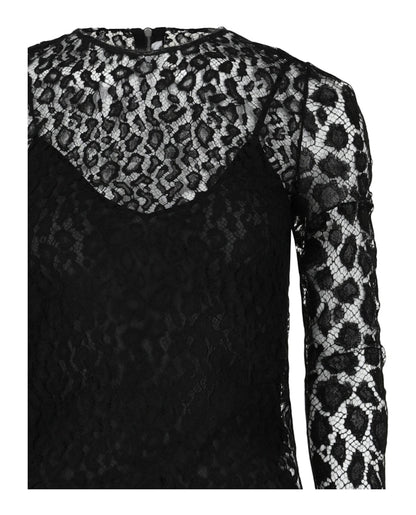 Givenchy Lace Patterned Blouse Black