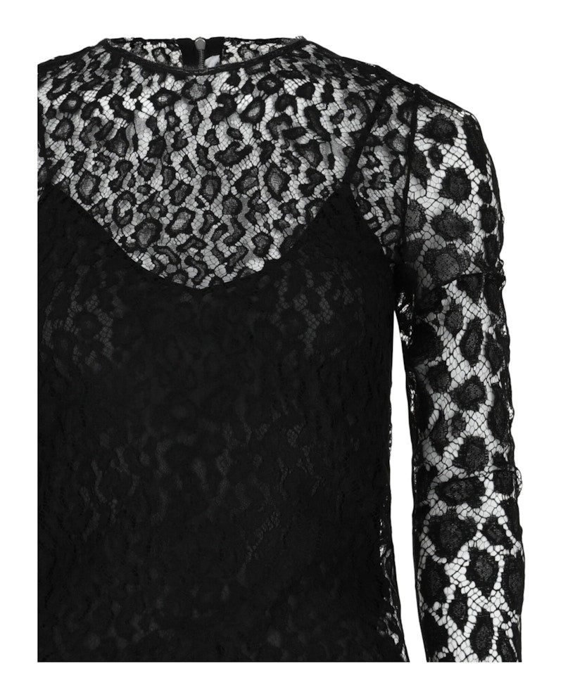 Givenchy Lace Patterned Blouse Black