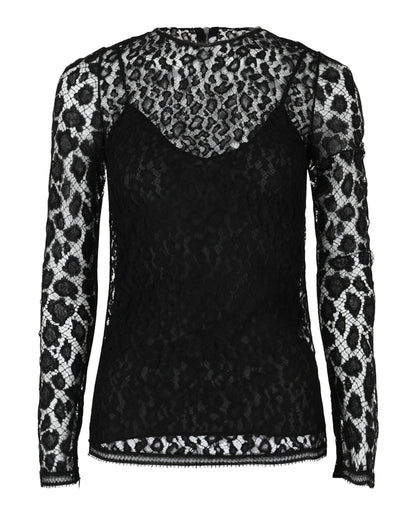 Givenchy Lace Patterned Blouse Black