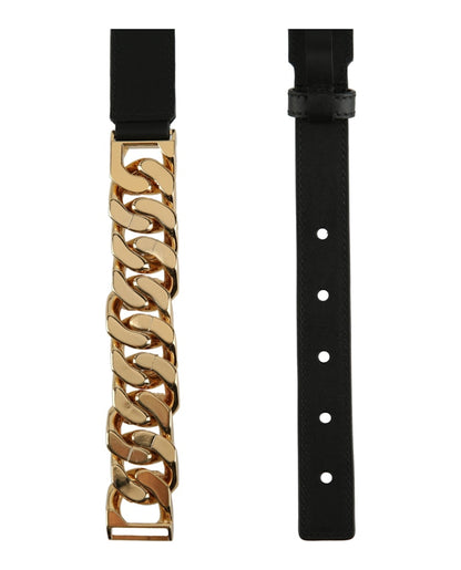Givenchy Leather Chain Belt Black