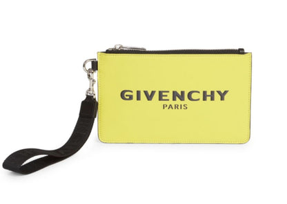 Givenchy Leather Logo Pouch Mini Yellow