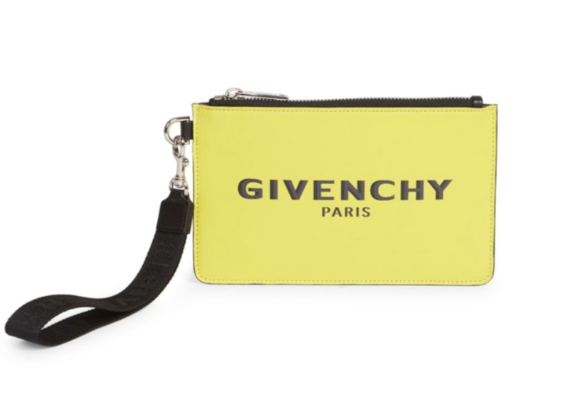 Givenchy Leather Logo Pouch Mini Yellow