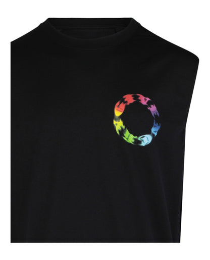 Givenchy Logo Circle Print Slim-Fit T-shirt Black