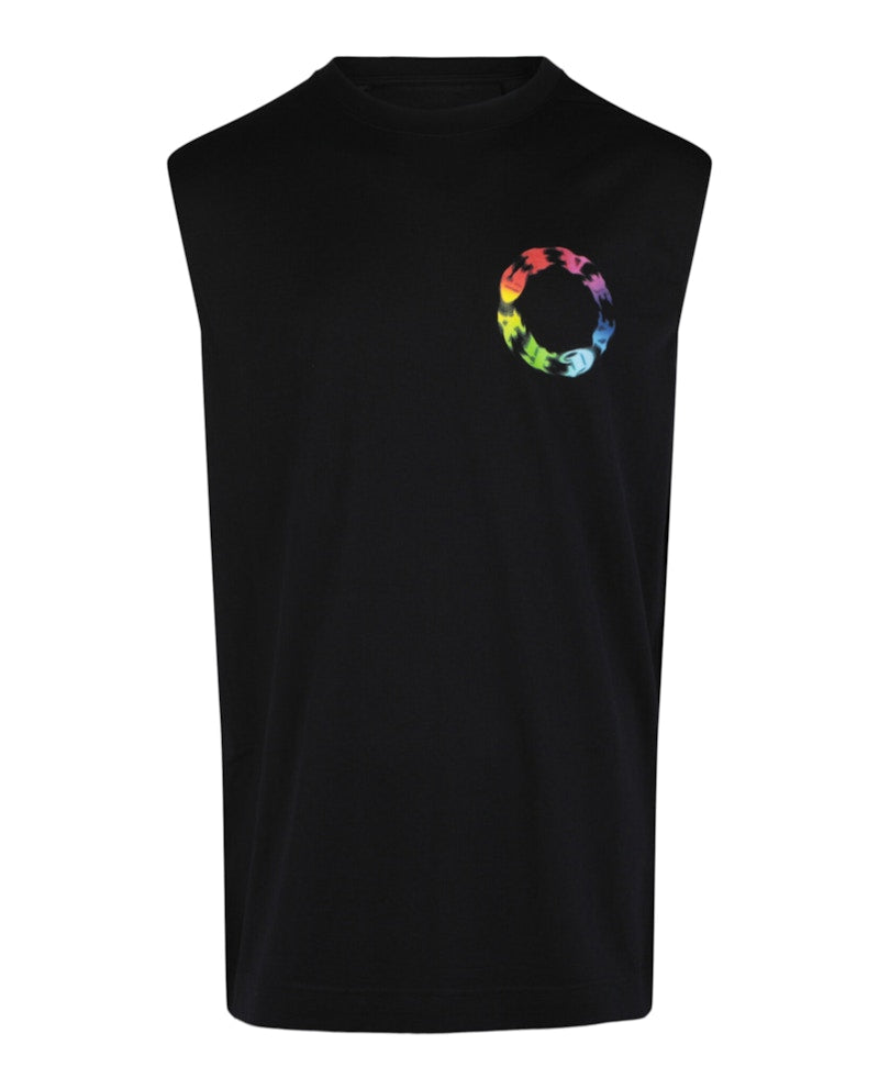 Givenchy Logo Circle Print Slim-Fit T-shirt Black
