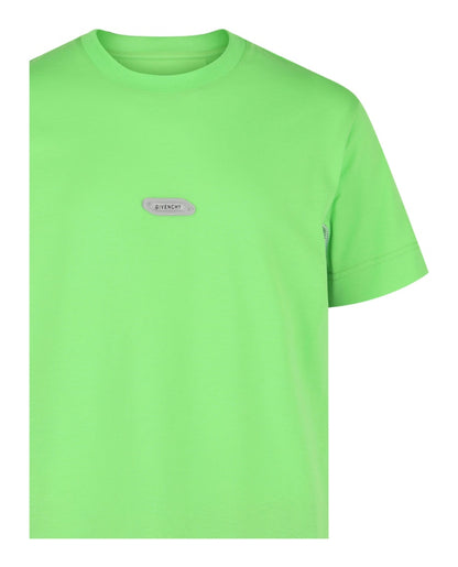 Givenchy Logo Crewneck Short-Sleeve T-shirt Bright Green