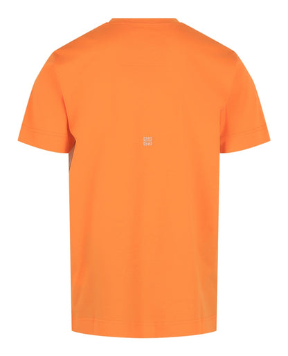 Givenchy Logo Crewneck Short-Sleeve T-shirt Orange