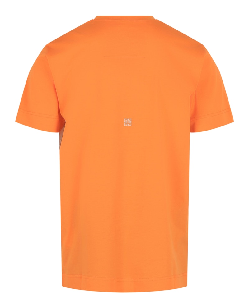 Givenchy Logo Crewneck Short-Sleeve T-shirt Orange