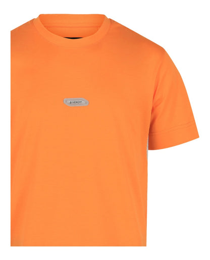 Givenchy Logo Crewneck Short-Sleeve T-shirt Orange