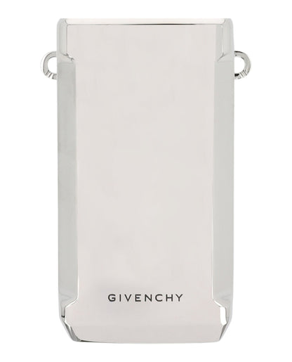 Givenchy Logo Engraved Stainless Steel Water Bottle Silver