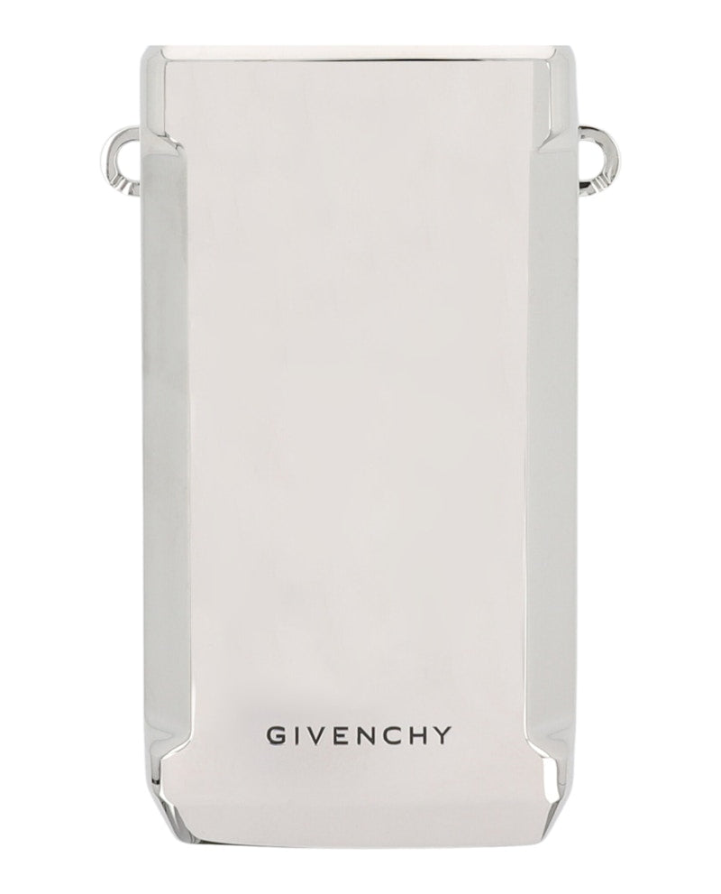 Givenchy Logo Engraved Stainless Steel Water Bottle Silver