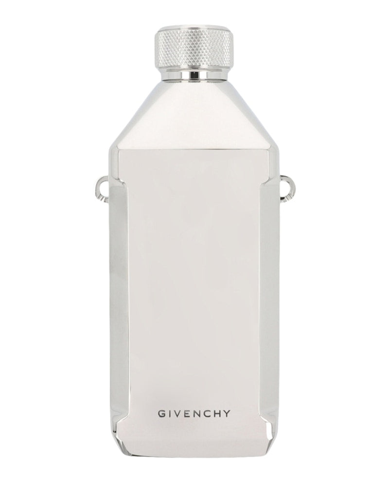 Givenchy Logo Engraved Stainless Steel Water Bottle Silver