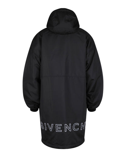 Givenchy Logo Football Parka Black