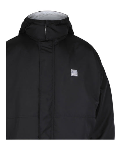 Givenchy Logo Football Parka Black