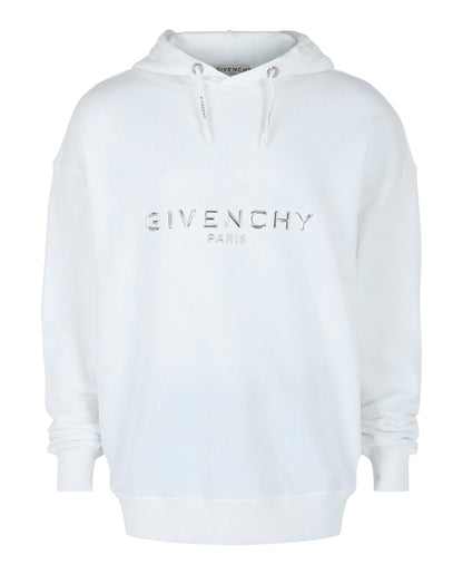 Givenchy Logo Graphic Hoodie White