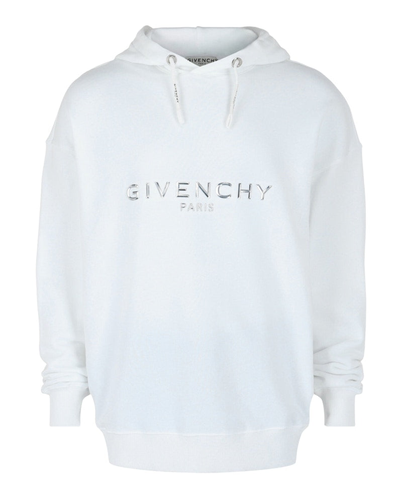 Givenchy Logo Graphic Hoodie White