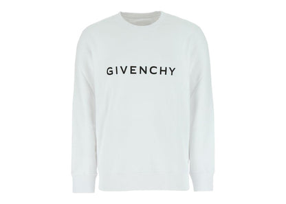 Givenchy Logo Print Slim Fit Sweatshirt White