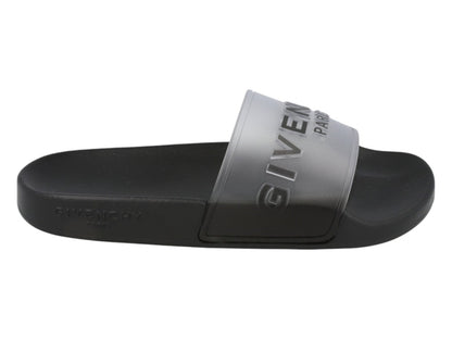 Givenchy Logo Slide Sandals White Black (Women's)