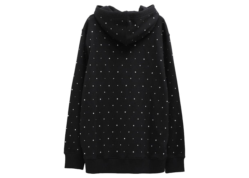 Givenchy Logo Strass Hoodie Black