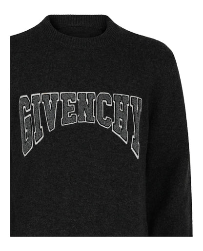 Givenchy Logo Wool-Blend Sweater Black/Natural