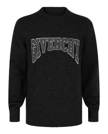 Givenchy Logo Wool-Blend Sweater Black/Natural