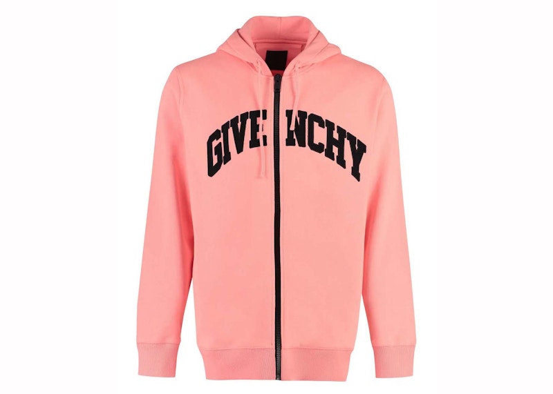 Givenchy Logo Zip Hoodie Jacket Pink/Black