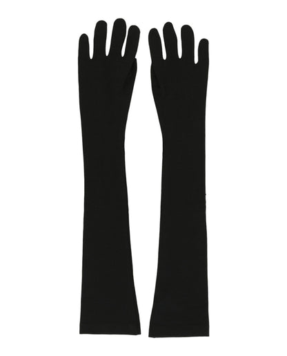 Givenchy Long Zipped Gloves Black