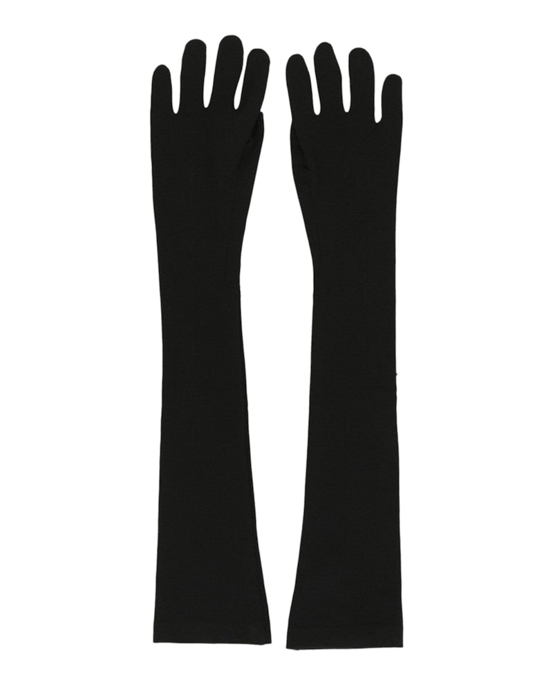 Givenchy Long Zipped Gloves Black
