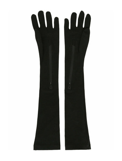 Givenchy Long Zipped Gloves Black