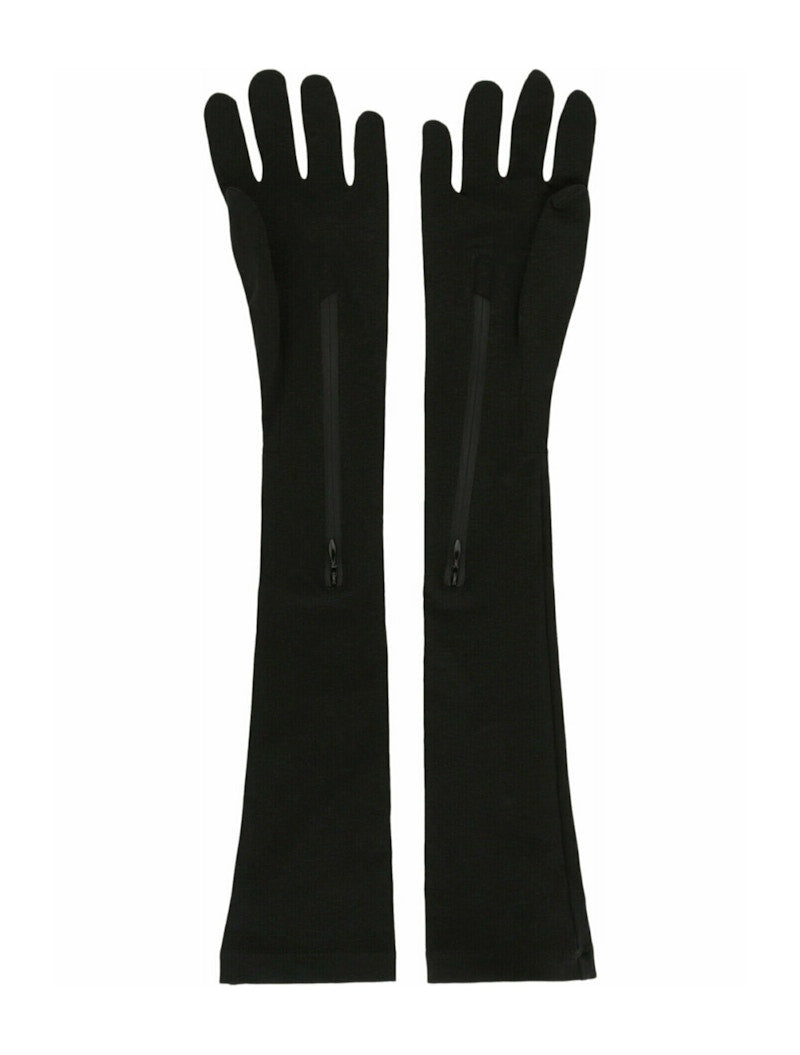 Givenchy Long Zipped Gloves Black