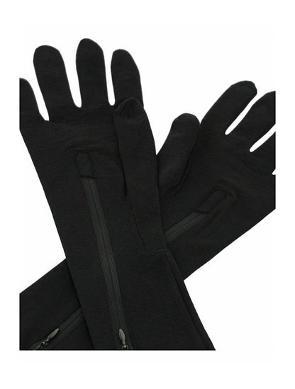 Givenchy Long Zipped Gloves Black