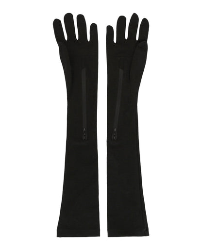 Givenchy Long Zipped Gloves Black
