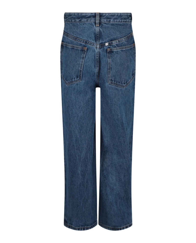 Givenchy Low Crotch Wide-Leg Jeans Blue Indigo
