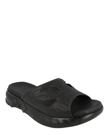 Givenchy Marshmallow Logo Slides Black